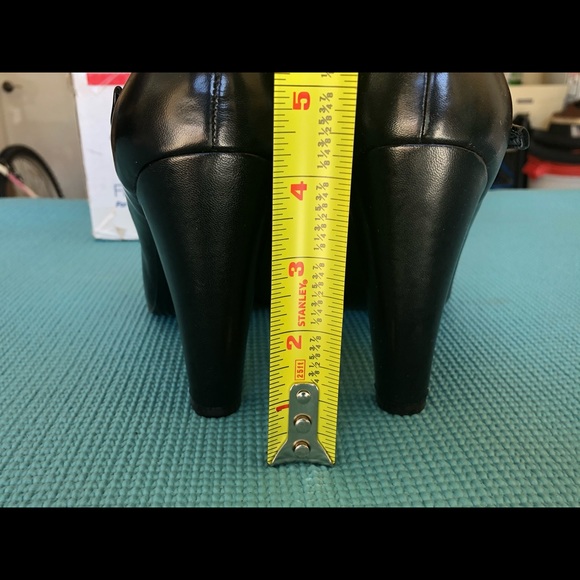 Nine West High Heel Mary Jane 11M Black Leather - Picture 4 of 6